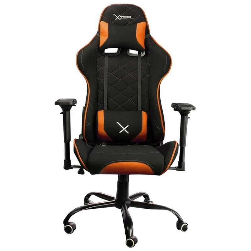 STYLOS SILLA GAMER XZEAL TELA NARANJA/NEGRO XZSXZ25O