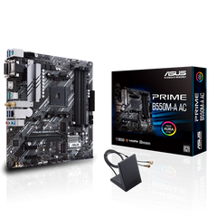 TARJETA MADRE ASUS PRIME B550M-A AC  ddr4 HDMI 2.1 am4 USB 3.2 128GB M.2 SATA