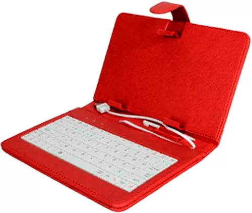 NECNON 5 FUNDA CON TECLADO PARA TABLET DE 9 PULGADAS ROJA
