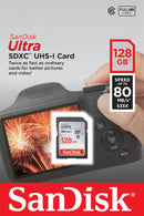MEMORIA SD SANDISK 128GB ULTRA SDXC UHS-I CLS10 SDSDUNC-128G-GN6IN