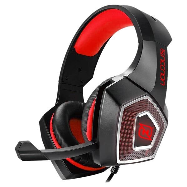 NECNON 2 DIADEMA GAMER NBHG-DRAGON LED RGB, ROJO