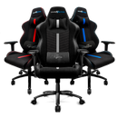 VORAGO ML SILLA GAME FACTOR CGC601 XL,TELA,RECLINABLE,NGO/ROJO