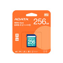 MEMORIA SD ADATA 256GB CLASE 10 V30 4K ASDX256GUI3V30S-R