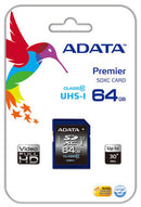MEMORIA SD ADATA 64GB CLASE 10 V10 HD ASDX64GUICL10-R