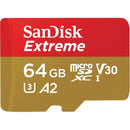MEMORIA MICRO SD SANDISK 064GB SDXC EXTREME C/A SDSQXA2-064G-GN6AA