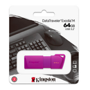 MEMORIA USB KINGSTON 64GB DTX EXODIA USB 3.2 PURPURA KC-U2L64-7LP