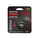 MEMORIA MICRO SD ADATA SDXC HC 512GB UHS-I U3 V30S U3 A2 C10 ROJA AUSDX512GUI3V30SHA2R