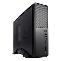 GABINETE ACTECK BROOK / MINI TORRE SLIM / MICRO ATX  MINI ITX / FUENTE SFX 500W / METAL / NEGRO / AC-922760