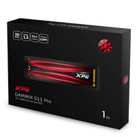 UNIDAD DE ESTADO SOLIDO SSD INTERNO 1TB ADATA XPG GAMMIX S11 PRO M.2 2280 NVME PCIE GEN 3X4 LECT. 3500 ESCRIT. 3000 MBS PC MINIPC 3DNAND DISIPADOR GAMER (AGAMMIXS11P-1TT-C)