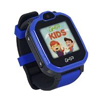 GHIA SMART WATCH KIDS 4G AZUL-NEGRO/ 1.44 PULGADAS TOUCH CON LINTERNA Y CAMARA/SIM CARD 3G-4G