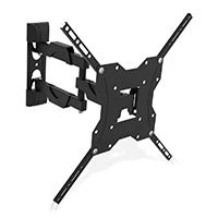 SOPORTE GHIA ARTICULADO CON CUBRE CABLES PARA PANTALLA LED/LCD / 23-55 PULGADAS / 30KG MAX / INCLINA LA PANTALLA HACIA ARRIBA 5 Y 10 HACIA ABAJO / AJUSTE DE PANTALLA DE 90 HACIA LA DERECHA O IZQUIERDA