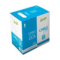 BOBINA DE CABLE UTP CAT5E GHIA CCA BLANCO 100M 24 AWG 328FT CERTIFICACION CE / ROHS