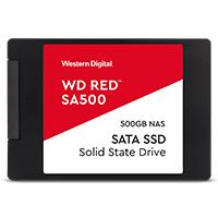 UNIDAD DE ESTADO SOLIDO SSD INTERNO WD RED SA500 500GB 2.5 SATA3 6GB/S LECT.560MBS ESCRIT 530MBS 7MM NAS (WDS500G1R0A)