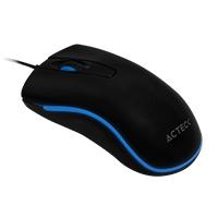MOUSE ACTECK OPTIMIZE MA220 / ALAMBRICO USB / OPTICO / 1200 DPI / ILUMINACION LED AZUL / NEGRO / AC-929677