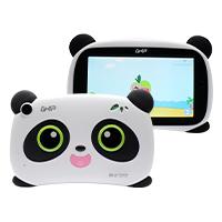 TABLET GHIA PANDA 7 PULGADAS/A50 QUADCORE/1GB/16GB/2CAM/WIFI/BLUETOOTH/2500MAH/ANDROID 9 GO EDITION / OJOS VERDES