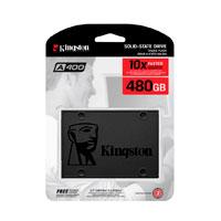 UNIDAD DE ESTADO SOLIDO INTERNO 480GB KINGSTON A400 2.5 SATA3 LECT.500 ESCRIT.450 MBS 7MM PC LAPTOP MINI PC (SA400S37/480G)