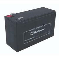 BATERIA DE REPUESTO KOBLENZ PARA NO BREAK 12 V / 9 AH  COMPATIBLE CON 7016 USB/R  7011 USB/R  9011 USB/R  13507 USB/R  15007 USB/R  7522 USB/R  9022 USB/R. 46-4087-00-6