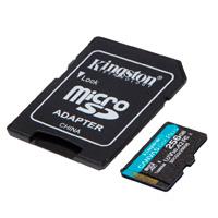 MEMORIA KINGSTON MICRO SDXC CANVAS GO! PLUS 256GB UHS-I U3 V30 A2 CLASE 10 C/ADAPTADOR (SDCG3/256GB)