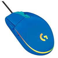 MOUSE GAMING LOGITECH G203 LIGHTSYNC BLUE OPTICO ALAMBRICO USB ILUMINACION RGB AJUSTABLE 6 BOTONES