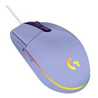 MOUSE GAMING LOGITECH G203 LIGHTSYNC LILAC OPTICO ALAMBRICO USB ILUMINACION RGB AJUSTABLE 6 BOTONES