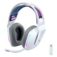 AUDIFONOS GAMING TIPO DIADEMA LOGITECH G733 LIGHTSPEED WHITE INALAMBRICO USB 1MS RECARGABLE 29HRS DE USO 20 METROS 7.1 CANALES MICROFONO BLUE VOICE RGB LIGHTSYNC