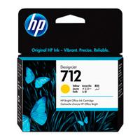 CARTUCHO DE TINTA HP DESIGNJET 712 AMARILLO  29 ML  (3ED69A)