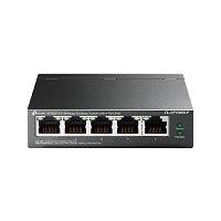 SWITCH | TP-LINK | TL-SF1005LP| 5 PUERTOS RJ45 10/100 MBPS | NO ADMINISTRABLE |CON 4 PUERTOS POE | PARA ESCRITORIO