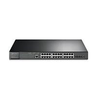 SWITCH | TP-LINK | TL-SG3428XMP | 24 PUERTOS GIGABIT | POE ADMINISTRABLE CON 4 RANURAS 10G SFP 1 RJ45 CONSOLA Y 1 MICRO-USB CONSOLA L2 JETSTREAM | PARA RACK 19 PULGADAS