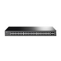 SWITCH |TP-LINK | TL-SG3452 | 48 PUERTOS RJ45 GIGABIT 10/100/1000 | ADMINISTRABLE | CON 4 RANURAS SFP GIGABIT L2 JETSTREAM 1 RJ45 CONSOLA Y 1 MICRO-USB | PARA RACK 19 PULGADAS