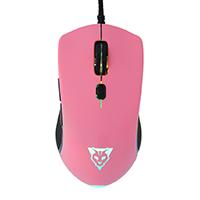 MOUSE OCELOT GAMING ALAMBRICO/ILUMINACION TIPO RGB/DPI 1000-1600-3000-6200/ COLOR ROSA MAGENTA CON NEGRO