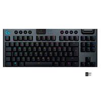 TECLADO MECÁNICO LOGITECH G915 TKL GAMING CARBON RGB SIN TECLADO NUMÉRICO  BLUETOOTH  INALÁMBRICO LIGHTSPEED 1MS RECARGABLE