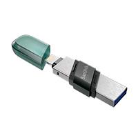 MEMORIA SANDISK 128GB IXPAND FLASH DRIVE FLIP PARA IPHONE/IPAD LIGHTNING/USB 3.1 METÁLICA CON TAPA DE PLÁSTICO (SDIX90N-128G-GN6NE)