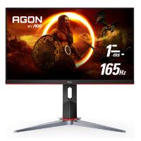 MONITOR AOC GAMER CURVO 24 / NEGRO - ROJO /  PANEL VA / HDMI VGA DISPLAYPORT / ASPECTO 16:9 / TR 1 MS / AMD FREE SYNC / 165 HZ / RESOLUCION 1920 X 1080 / 250 CD/M2 / 80 MILLONES A 1 / VESA 100X100