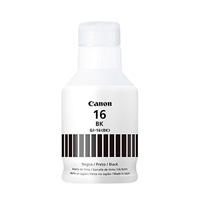 BOTELLA DE TINTA CANON GI-16 BK NEGRA RENDIMIENTO 9 000 PAGINAS COMPATIBLE: MAXIFY GX7010 MAXIFY GX6010 MAXIFY GX5010