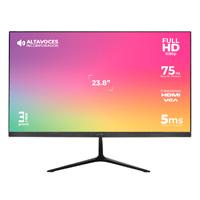 MONITOR ACTECK CAPTIVE VIVID SP240 / 23.8 PUL / PLANO / FULL HD / ALTAVOZ INTEGRADO / 75 HZ / 5 MS / HDMI + VGA + DC / NEGRO / AC-933841