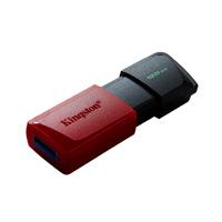 MEMORIA KINGSTON 128GB USB 3.2 GEN 1 ALTA VELOCIDAD / DATATRAVELER EXODIA M ROJO C/TAPA MÓVIL (DTXM/128GB)