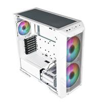 GABINETE COOLER MASTER MASTERBOX HAF 500/BLANCO/MIDI TOWER/MICRO-ATX/VENTANA ARGB.