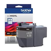 CARTUCHO DE TINTA BROTHER NEGRO LC402XLBK ALTO RENDIMIENTO HASTA 3 000 PAG