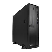 GABINETE ACTECK MINI TORRE SLIM LUBECK GS660 / AC-932530 / FUENTE 500W / MICRO ATX Y MINI ITX / USB 3.0 / VENTILADOR NEGRO
