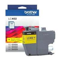 CARTUCHO BROTHER LC402Y AMARILLO  RENDIMIENTO 550 PAGINAS