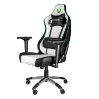 SILLA GAMER XBOX BY TECH ZONE ELITE SX-00G4 / KOSKIN DE ALTA RESISTENCIA Y PERFILES EN VELOUR / BLANCO CON NEGRO / RECLINABLE 90-160 / 120 KG / REPOSABRAZOS 4D