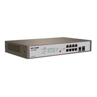 SWITCH TENDA PRO-S8-150W ADMINISTRABLE 8 PUERTOS POE1 FIBRA OPTICA CAPA 3 (L3) ETHERNET 10/100/1000 BASE-T (POE)  1 PUERTO ETHERNET 10/100/1000 BASE-T DATOS 1 PUERTO SFP 1000 BASE-X