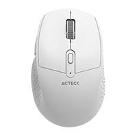 MOUSE ACTECK OPTIMIZE ERGO MI680 / INALAMBRICO / DUAL / RECEPTOR USB - BLUETOOTH / LASER / 1600 DPI / BLANCO / AC-934084