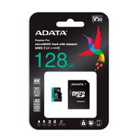 MEMORIA ADATA MICRO SDXC/SDHC UHS I 128GB CLASE 10 A2 100MB/85MB SEG V30 C/ADAPTADOR ( AUSDX128GUI3V30SA2-RA1)