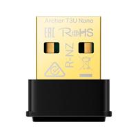 TARJETA DE RED | TP-LINK | ARCHER T3U NANO | AC1300 | USB | INALAMBRICO | 5GHZ 867MBPS | 2.4GHZ 400MBPS | COMPATIBLE CON WINDOWS 11/10/8.1/8/7  MAC OS 10.15 Y ANTERIOR