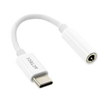 ADAPTADOR ACTECK SHIFT PLUS AA405 / 3.5 MM - USB C / 11CM / BLANCO / AC-934831