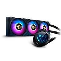 DISIPADOR DE ENFRIAMIENTO LIQUIDO GIGABYTE AORUS WATERFORCE X 360 / LCD DISPLAY /S-1200/AM4/RGB