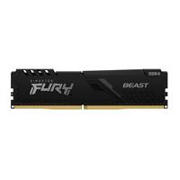 MEMORIA KINGSTON DIMM DDR4 16GB 3200MHZ FURY BEAST BLACK XMP CL16 288PIN 1.35V C/DISIPADOR DE CALOR P/PC/GAMER/ALTO RENDIMIENTO (KF432C16BB/16)