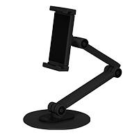 SOPORTE DE ESCRITORIO ARTICULADO PARA TABLETA ACTECK ST430 / PINZA DE SUJECION / TABLETA Y CELULAR 13 / ALUMINIO / SOPORTA 1KG / NEGRO / AC-934565