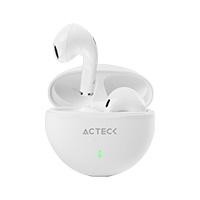 AUDIFONOS ACTECK SENSE EP230 / INALAMBRICOS / BLUETOOTH / CONTROL TACTIL / PROTECCION IPX4 CONTRA SALPICADURAS / BLANCO / AC-935111